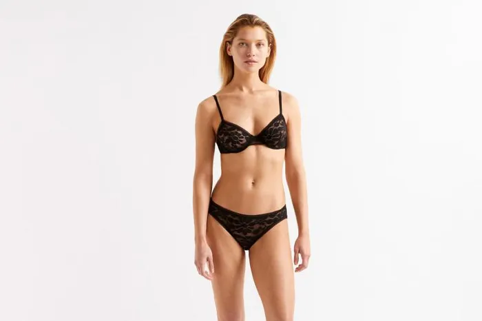 Bras Womens Eres Fleuris Fullcup Bra Noir