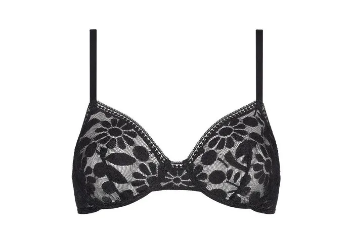 Bras Womens Eres Fleuris Fullcup Bra Noir