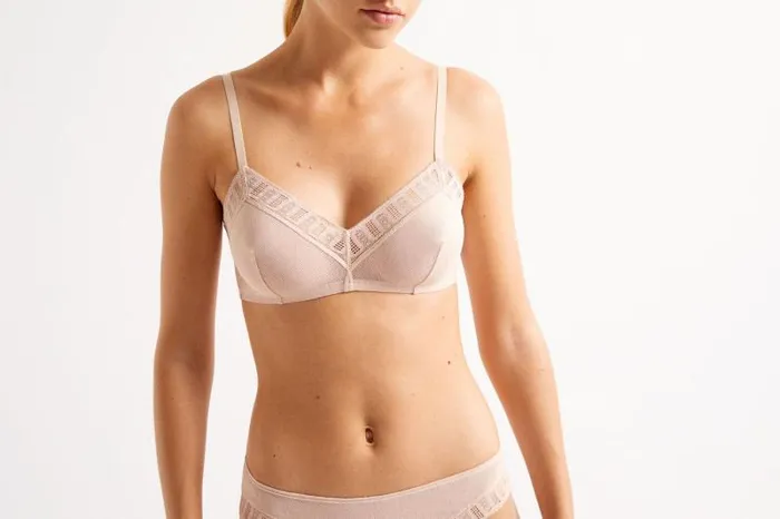 Bras Womens Eres Mmoire Triangle Bra Calcaire