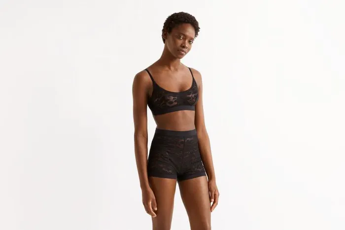 Bras Womens Eres Mat Crop Top Bra Noir