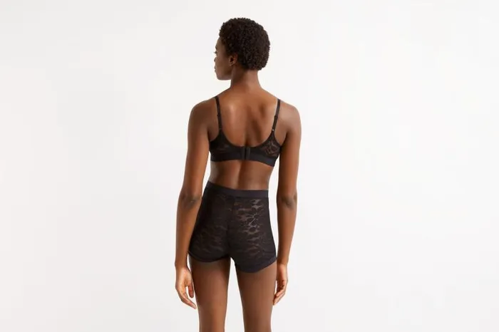 Bras Womens Eres Mat Crop Top Bra Noir