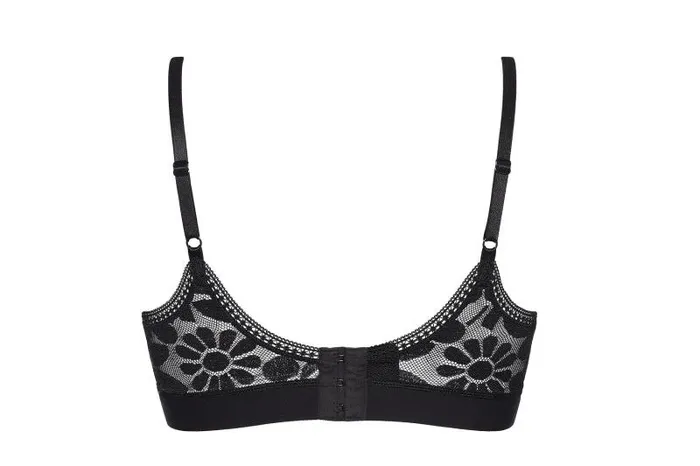 Bras Womens Eres Mat Crop Top Bra Noir