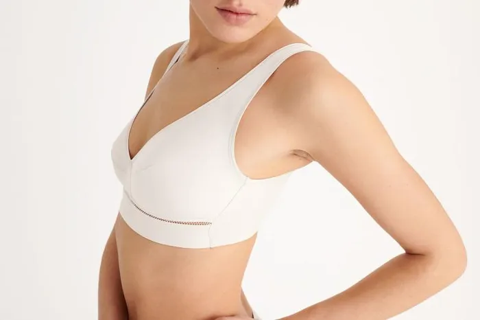 Bras Womens Eres Sasha Soyeuse Crop Top Bra Silk E21