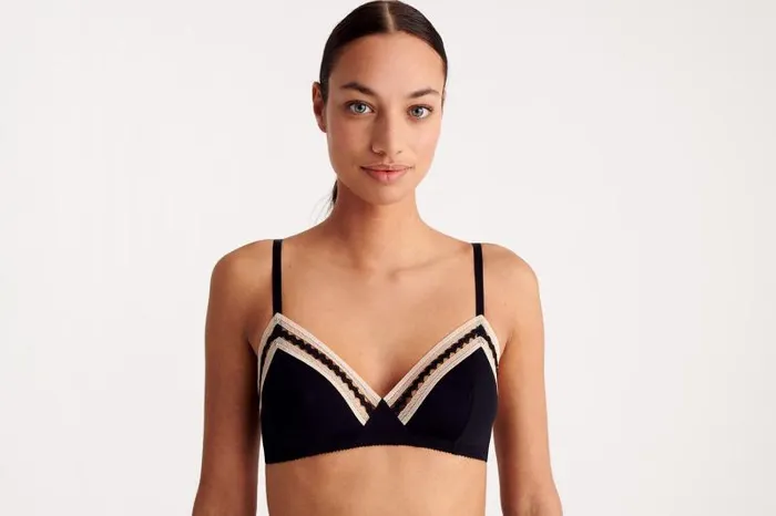 Bras Womens Eres Slalom Triangle Bra Noirrose Petale