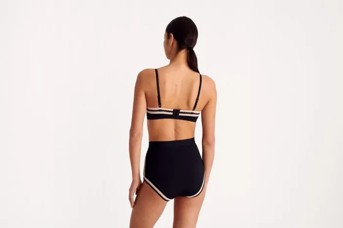 Bras Womens Eres Slalom Triangle Bra Noirrose Petale