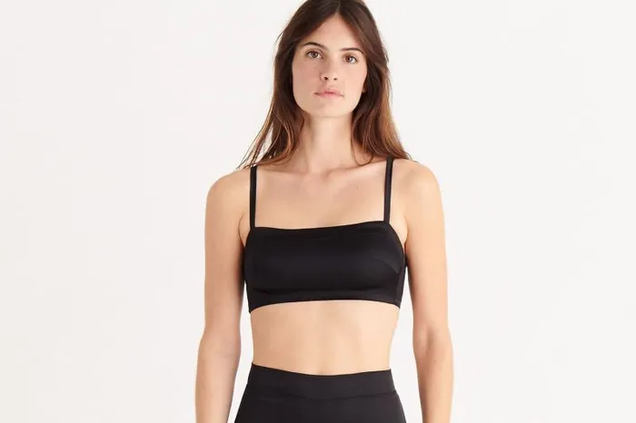 Bras Womens Eres Sybille Crop Top Bra Noir