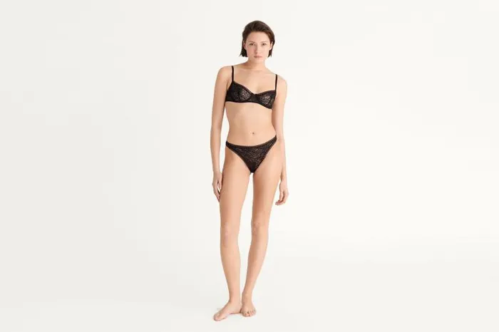 Briefs Womens Eres Reflet Tanga Noir