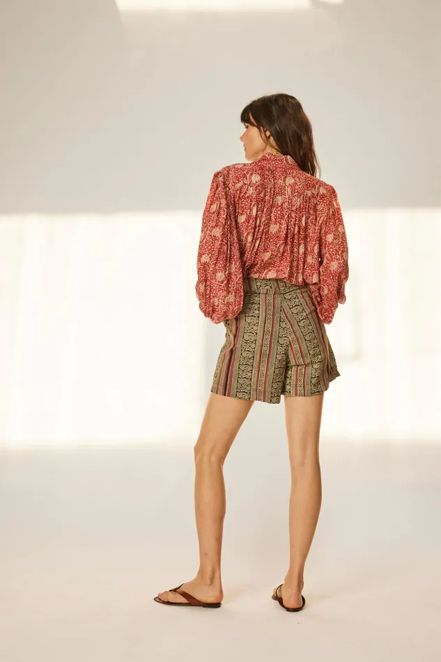 Christine Short Paisley Stripe Heather Women Natalie Martin Bottoms
