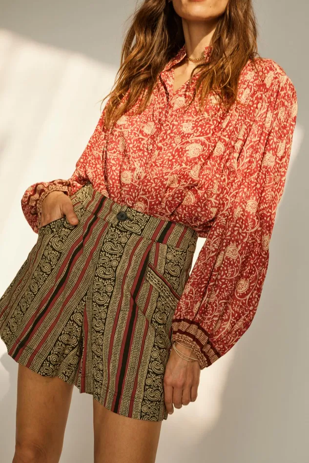 Christine Short Paisley Stripe Heather Women Natalie Martin Bottoms