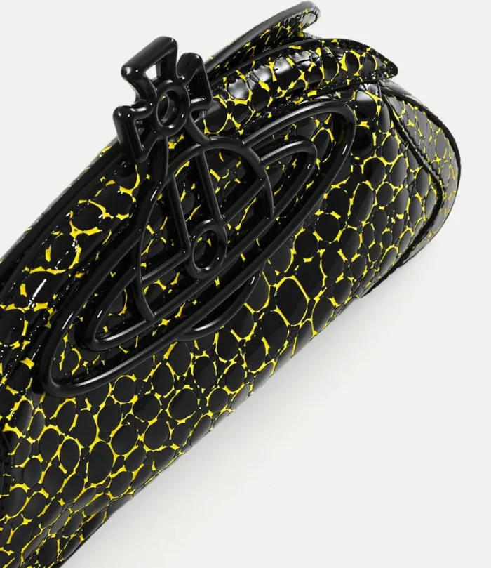 Clutches Women Vivienne Westwood Amber Clutch In BlackYellow