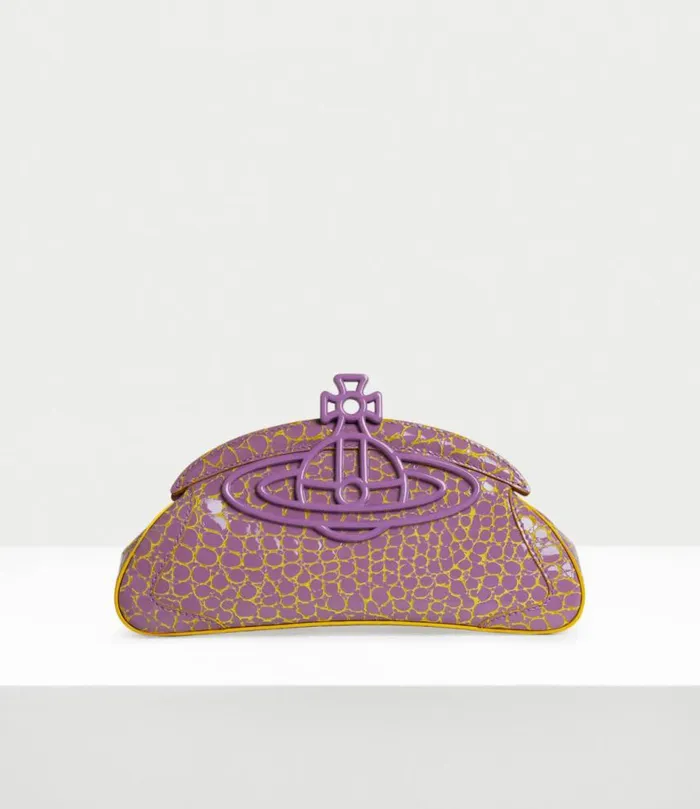 Clutches Women Vivienne Westwood Amber Clutch In LilacYellow