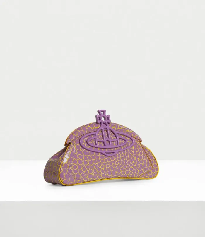 Clutches Women Vivienne Westwood Amber Clutch In LilacYellow