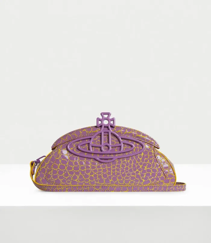 Clutches Women Vivienne Westwood Amber Clutch In LilacYellow
