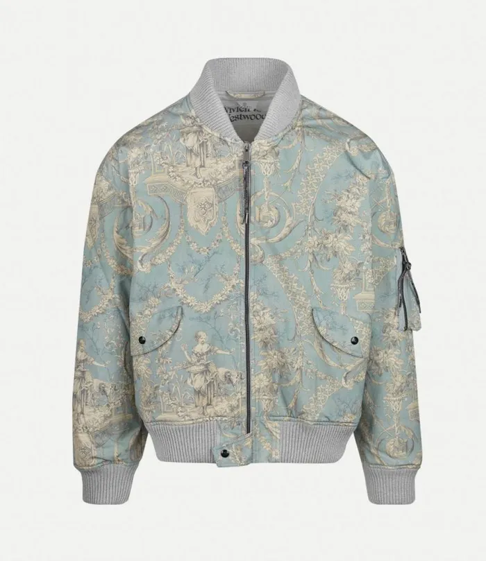 Coats And Jackets Men Vivienne Westwood Bernardo Bomber Jacket In LightBlue