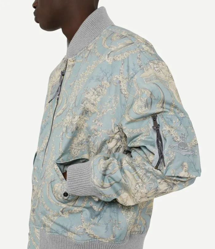 Coats And Jackets Men Vivienne Westwood Bernardo Bomber Jacket In LightBlue