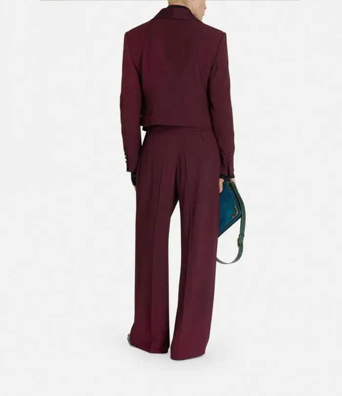 Coats And Jackets Men Vivienne Westwood Cropped Bellboy Jacket In Burgundy