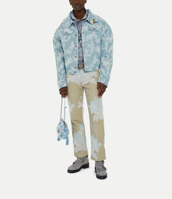 Coats And Jackets Men Vivienne Westwood Denim Boxer Jacket In BlueCoral