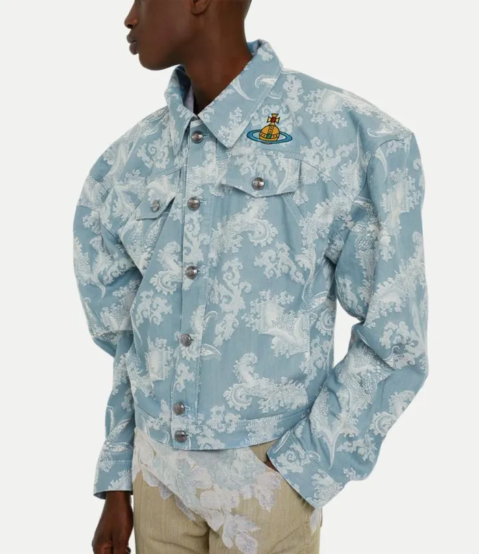 Coats And Jackets Men Vivienne Westwood Denim Boxer Jacket In BlueCoral