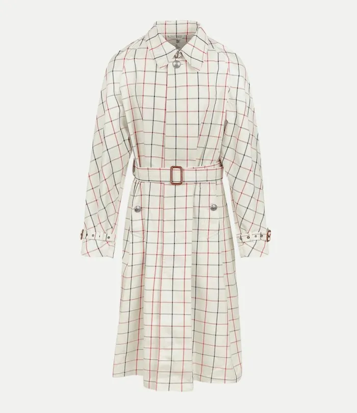 Coats And Jackets Men Vivienne Westwood Graziano Trench Coat In Check