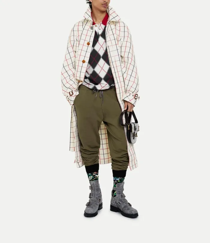 Coats And Jackets Men Vivienne Westwood Graziano Trench Coat In Check