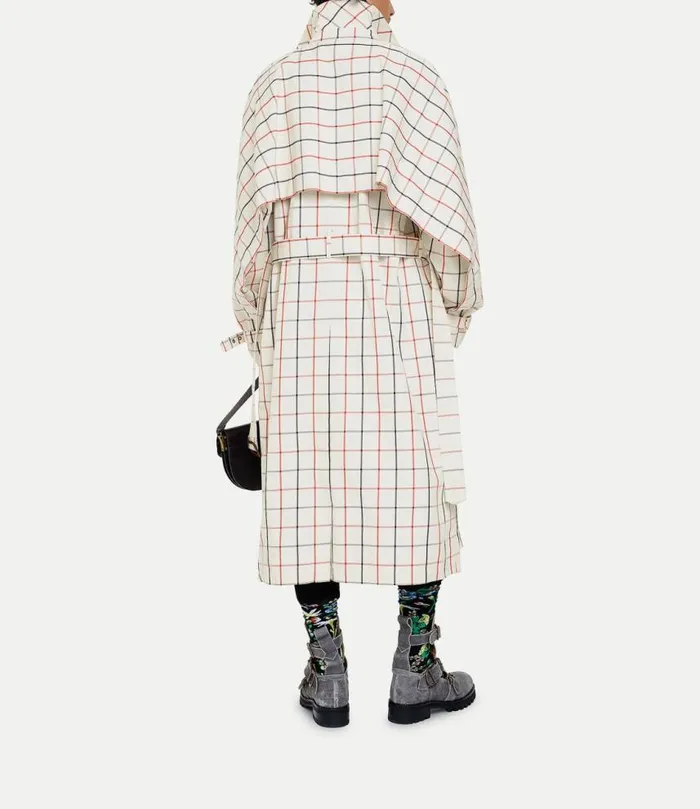 Coats And Jackets Men Vivienne Westwood Graziano Trench Coat In Check