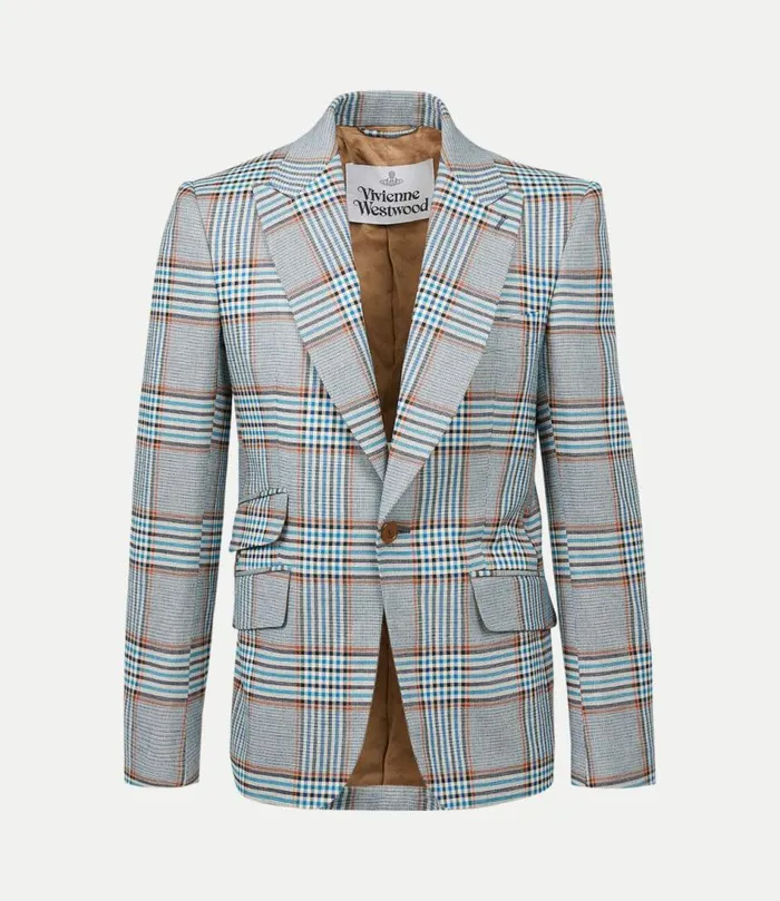 Coats And Jackets Men Vivienne Westwood One Button Jacket In Blue