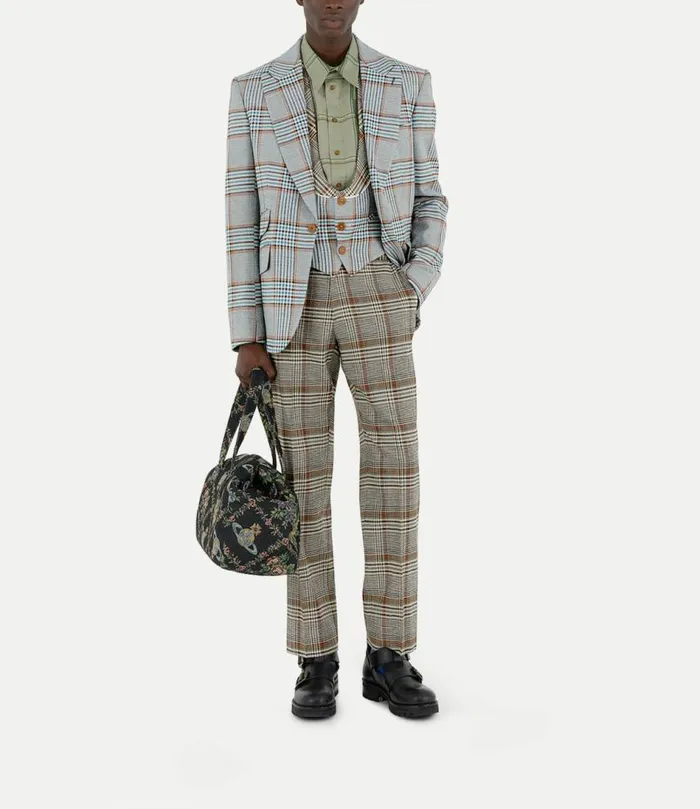 Coats And Jackets Men Vivienne Westwood One Button Jacket In Blue