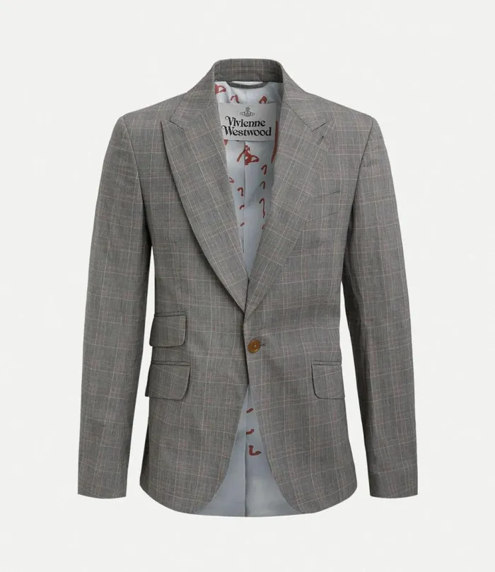 Coats And Jackets Men Vivienne Westwood One Button Jacket In PrinceOfWales