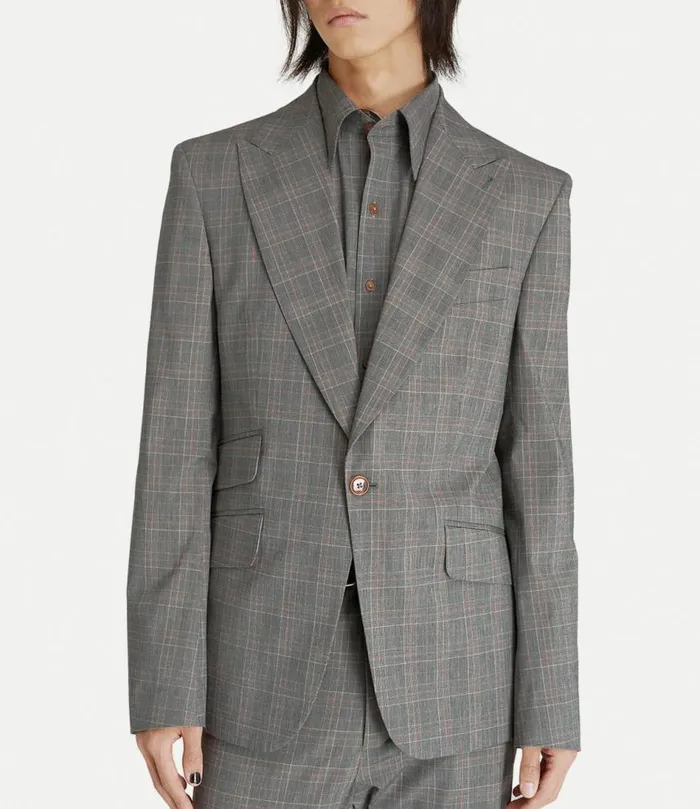 Coats And Jackets Men Vivienne Westwood One Button Jacket In PrinceOfWales