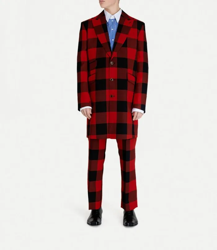 Coats And Jackets Men Vivienne Westwood Three Button Jacket In RedBlack