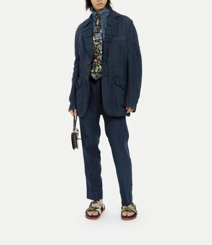 Coats And Jackets Men Vivienne Westwood Two Button Crewe Jacket In Navy
