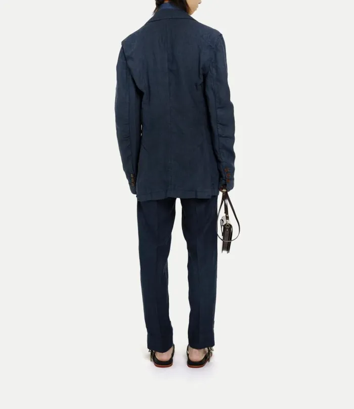 Coats And Jackets Men Vivienne Westwood Two Button Crewe Jacket In Navy