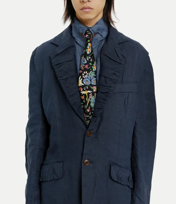 Coats And Jackets Men Vivienne Westwood Two Button Crewe Jacket In Navy