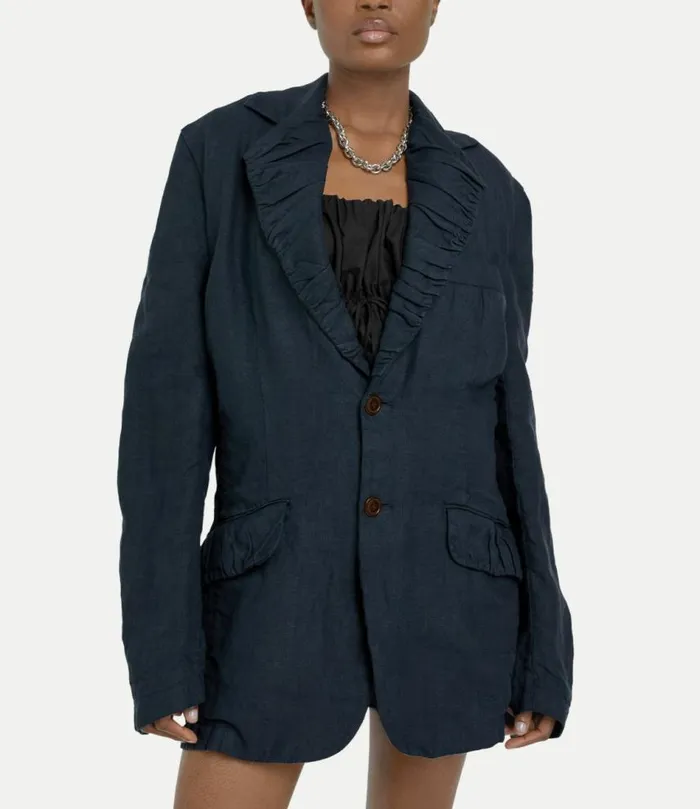 Coats And Jackets Men Vivienne Westwood Two Button Crewe Jacket In Navy