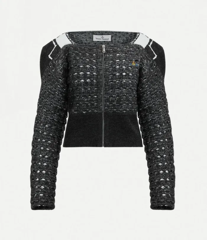 Coats And Jackets Women Vivienne Westwood Armour ZipUp In AshWhite