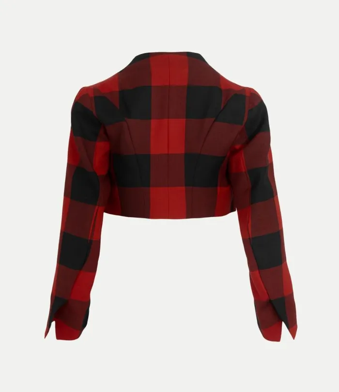 Coats And Jackets Women Vivienne Westwood Cj Cropped Jacket In RedBlack