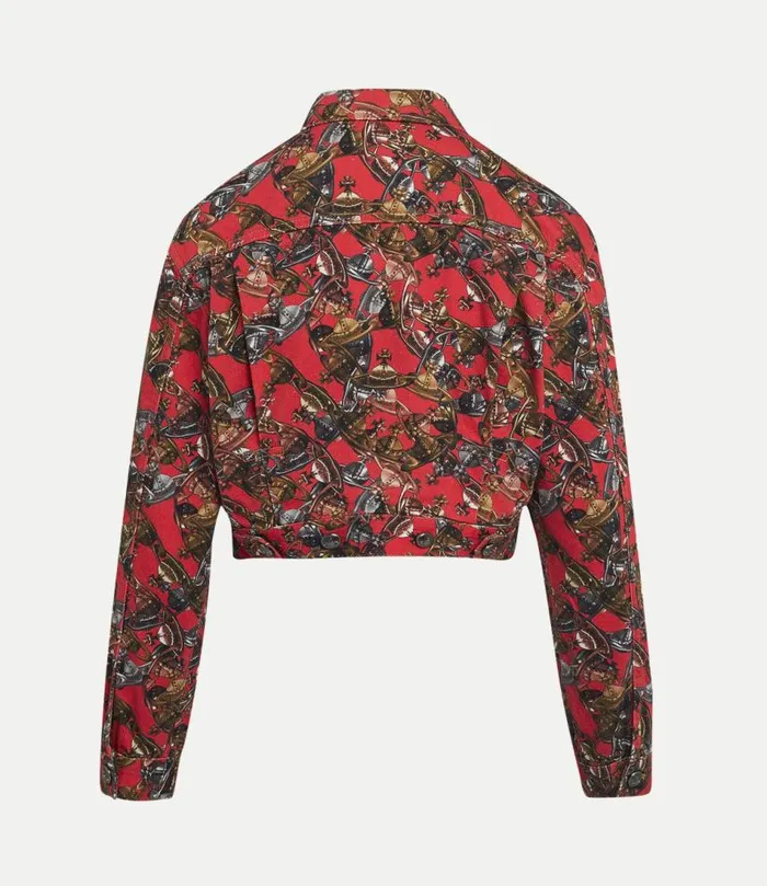 Coats And Jackets Women Vivienne Westwood Cropped Marlene Jacket In CrazyOrb