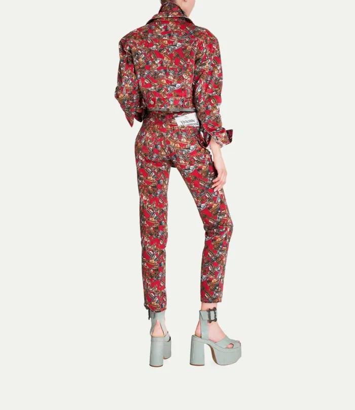 Coats And Jackets Women Vivienne Westwood Cropped Marlene Jacket In CrazyOrb