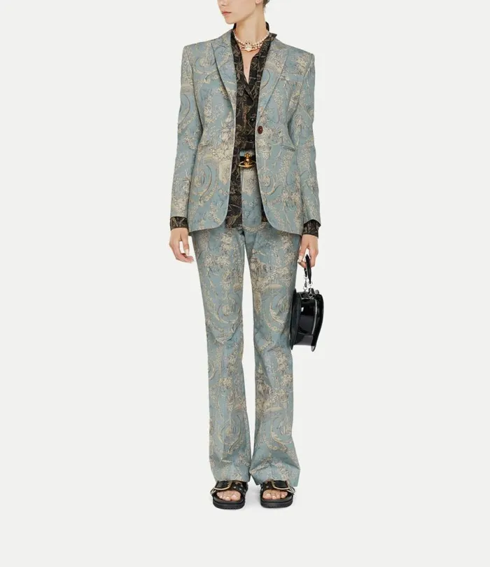 Coats And Jackets Women Vivienne Westwood Single Breasted Lauren Jacket In LightBlue