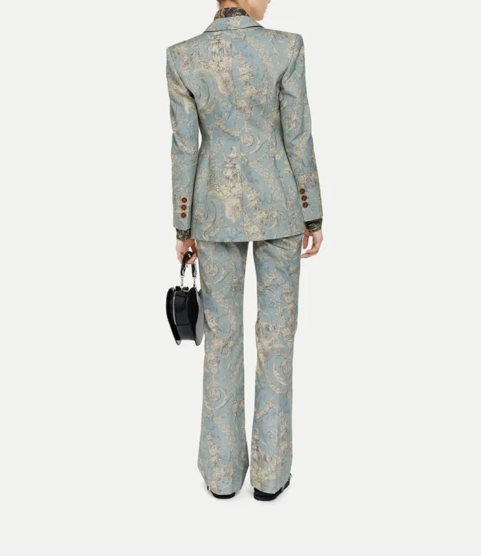Coats And Jackets Women Vivienne Westwood Single Breasted Lauren Jacket In LightBlue