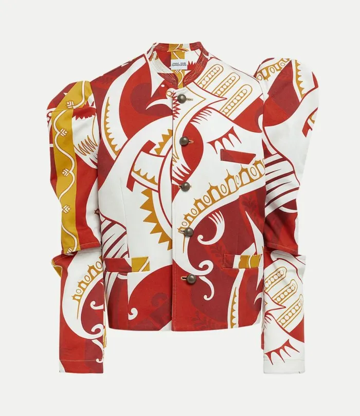 Coats And Jackets Women Vivienne Westwood Stuart Jacket In BizarrePrintWhite