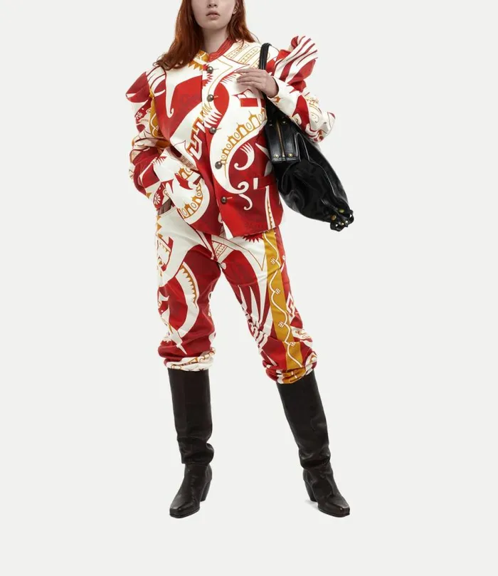 Coats And Jackets Women Vivienne Westwood Stuart Jacket In BizarrePrintWhite