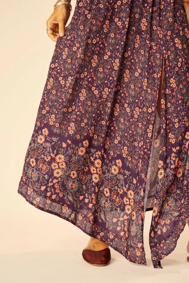 Coco Maxi Petite Fleur Aubergine Women Natalie Martin Dresses
