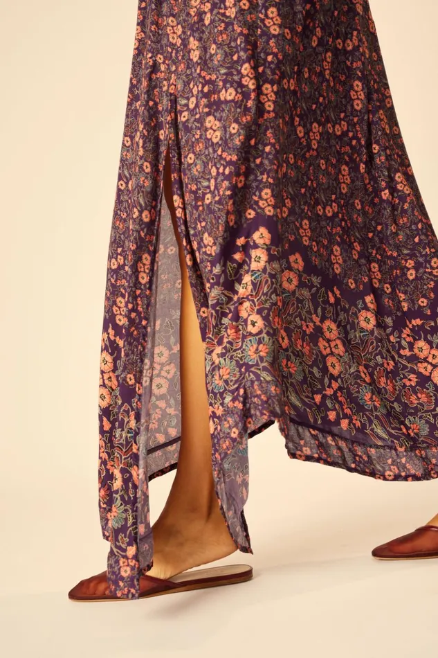 Coco Maxi Petite Fleur Aubergine Women Natalie Martin Dresses
