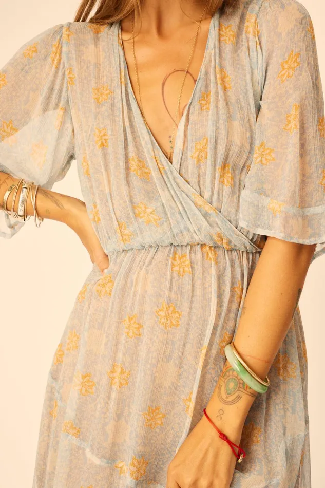 Coco Maxi Snowflake Tangerine Women Natalie Martin Dresses
