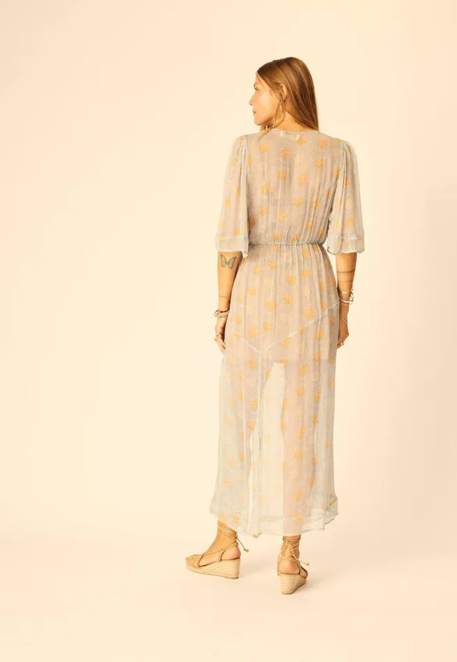 Coco Maxi Snowflake Tangerine Women Natalie Martin Dresses