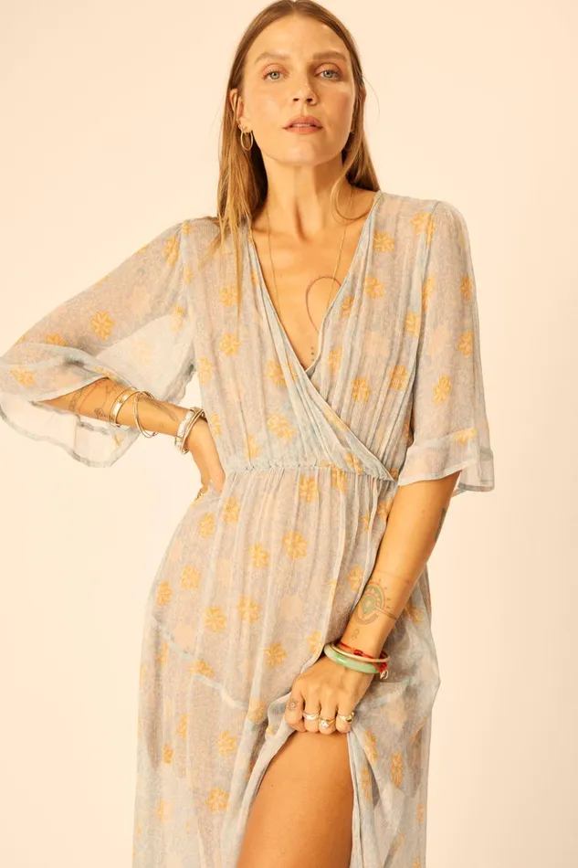 Coco Maxi Snowflake Tangerine Women Natalie Martin Dresses