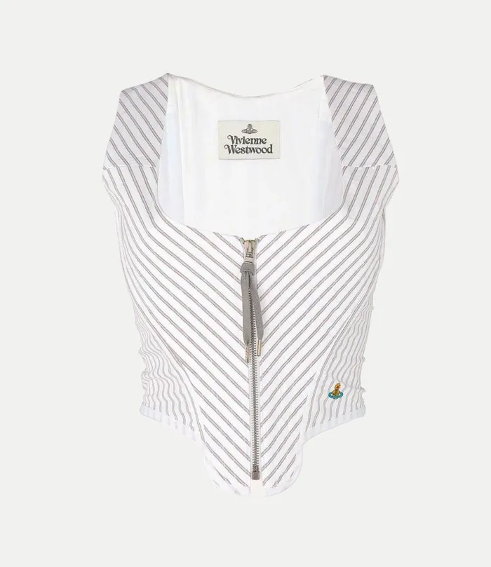 Corsets Women Vivienne Westwood Portrait Corset In GreenStripe