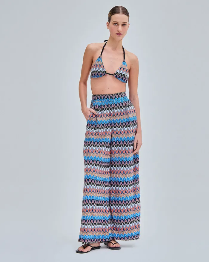 CoverUps Women Patbo Crochet Wide Leg Pants Black Multi