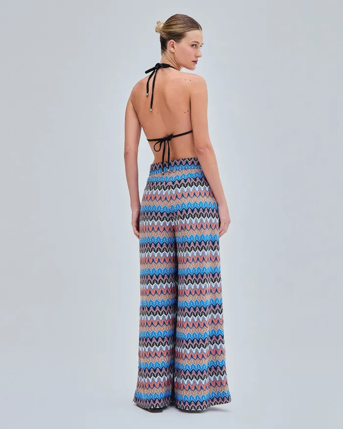 CoverUps Women Patbo Crochet Wide Leg Pants Black Multi